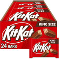 KIT KAKIT KAT Milk Chocolate Wafer King Size, Candy Bars, 3 oz (24 Count)T 24X3OZ KING SIZE