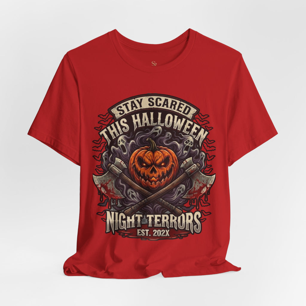 Halloween Night Terrors T-Shirt — "Stay Scared This Halloween" Jack-O'-Lantern Tee