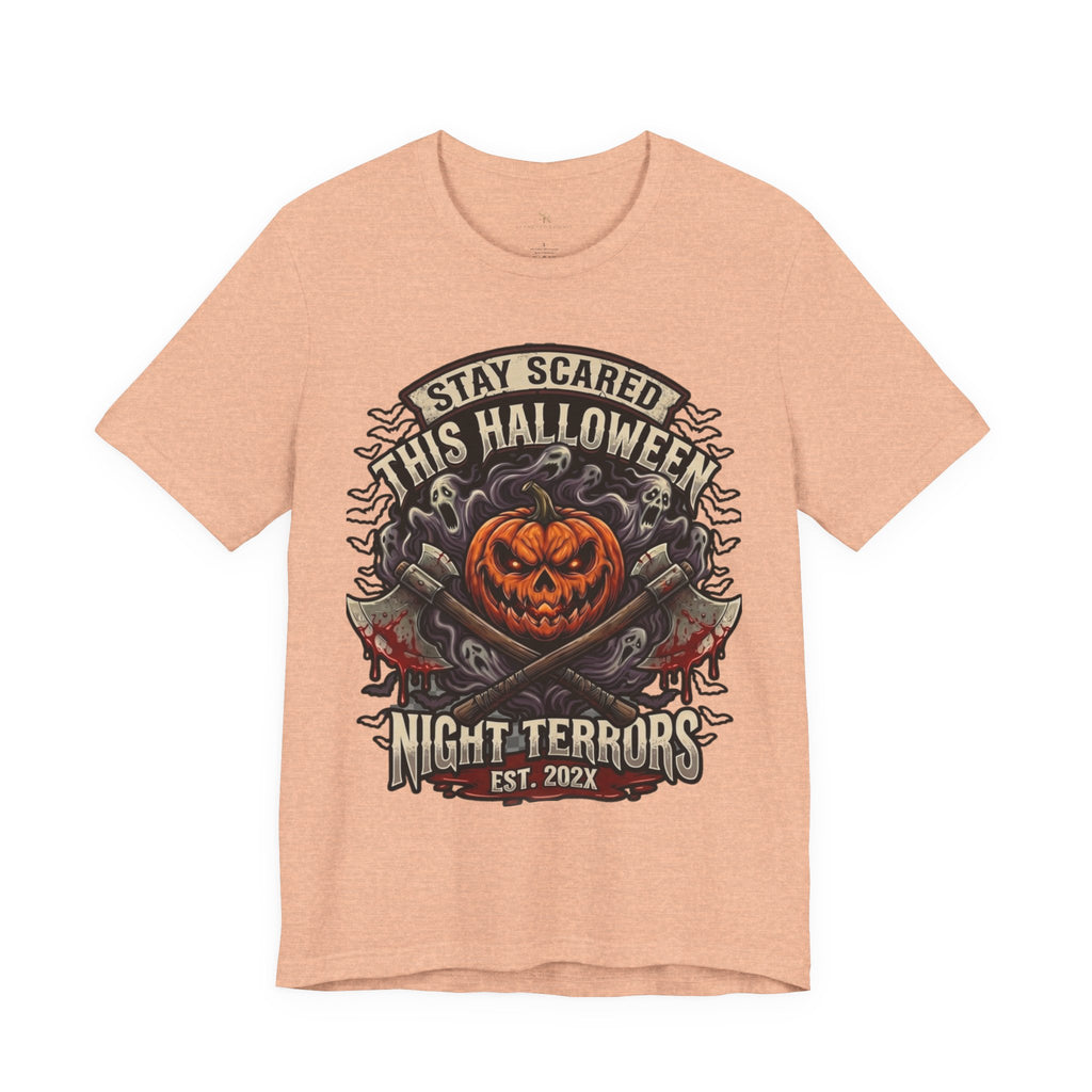 Halloween Night Terrors T-Shirt — "Stay Scared This Halloween" Jack-O'-Lantern Tee