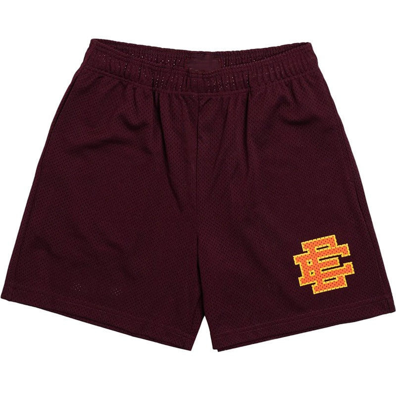 New Mens EE Mens Fitness Shorts Muscle Sports Running Quarters Mesh Breathable Shorts