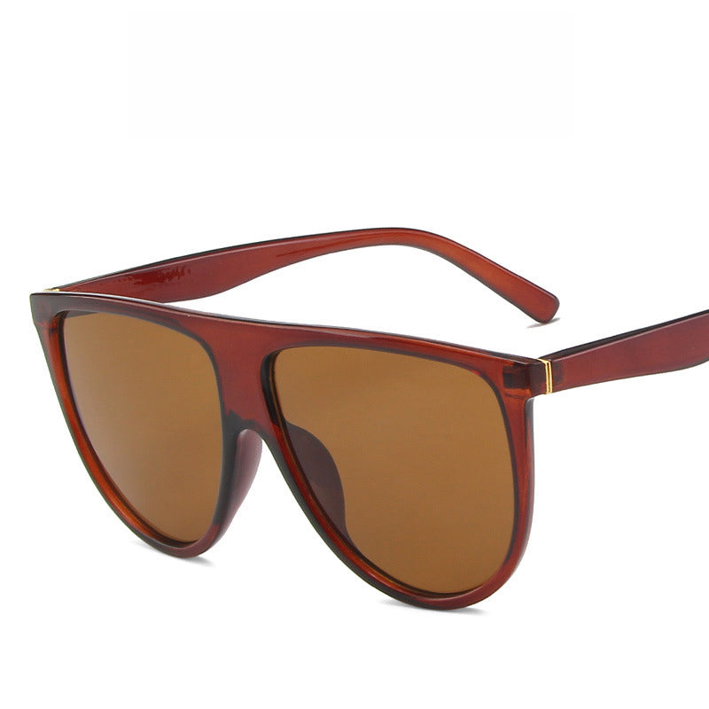 Large frame ins sunglasses one-piece sunglasses for women Personalized beach catwalk Internet celebrity glasses trend