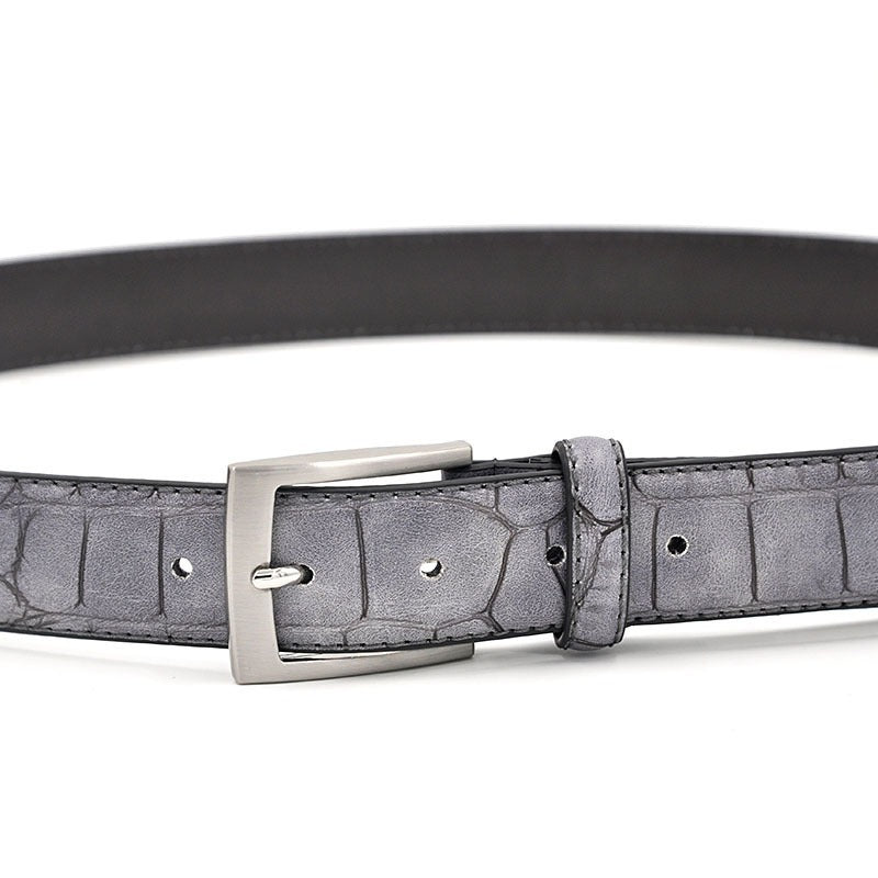 Men's Pu leather pin buckle belt cross-border new European and American fashion casual belt