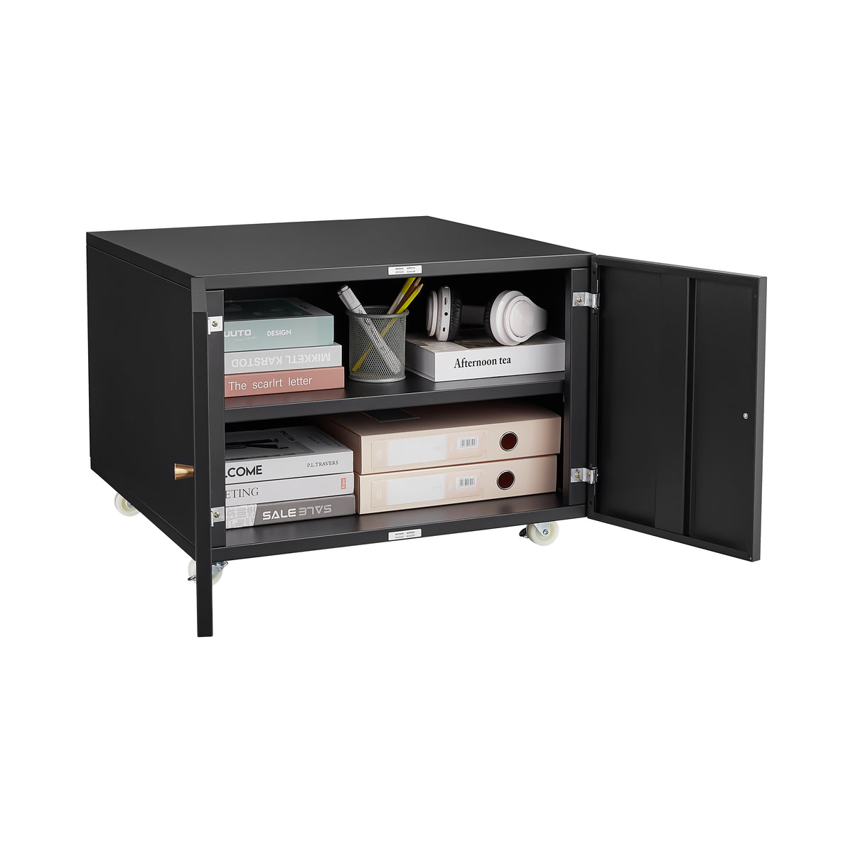 Office furniture Copier Cabinet white 2 door steel copier stand