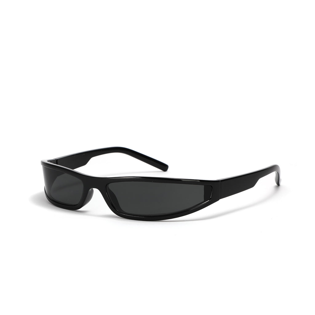 Narrow frame sunglasses for men personality trend futuristic style colorful sunglasses for women