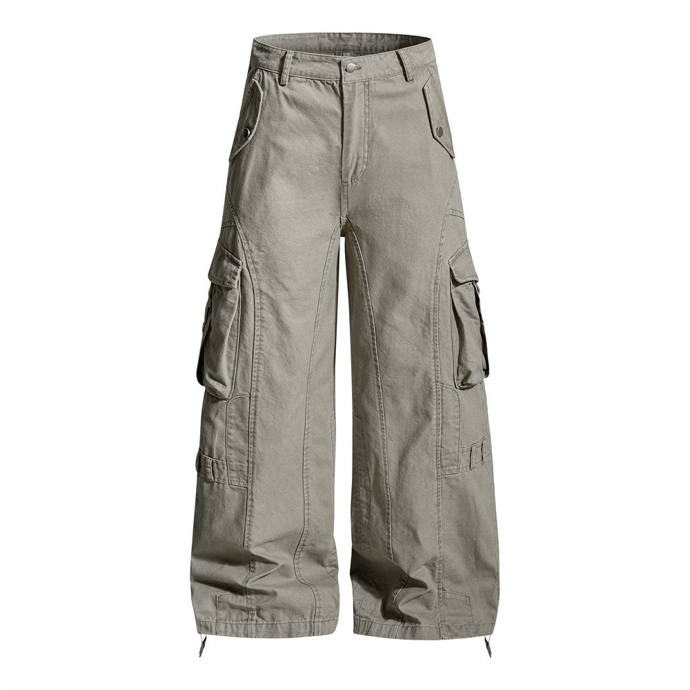 Large pocket workwear pants