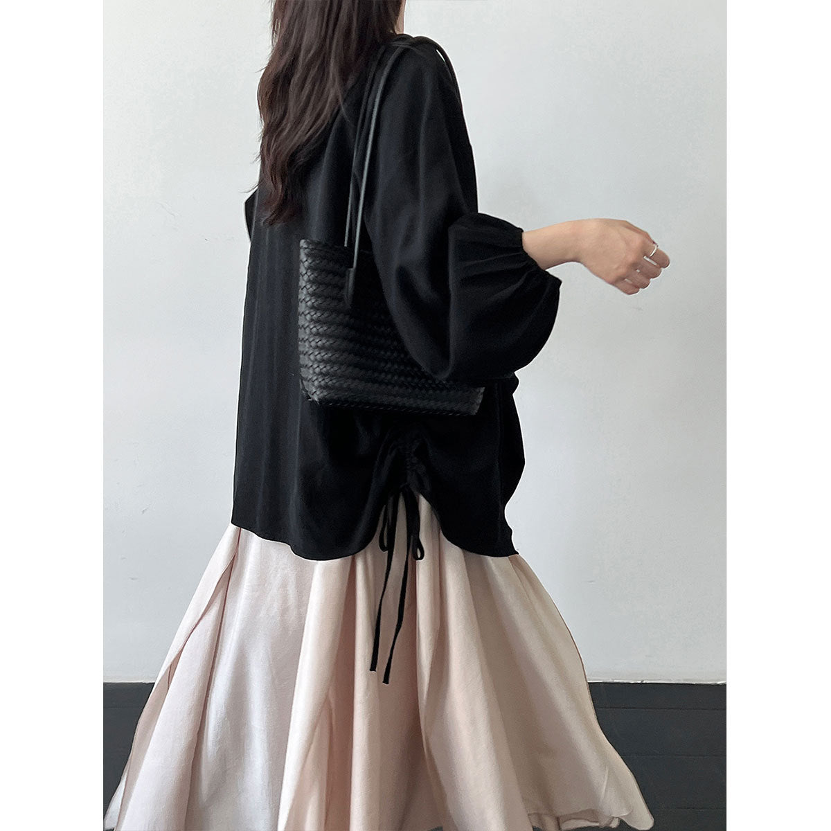 Irregular Drawstring Drapey Open Front Cardigan Coat for Women, Lightweight Loose Shoulder Wrap Trench Coat