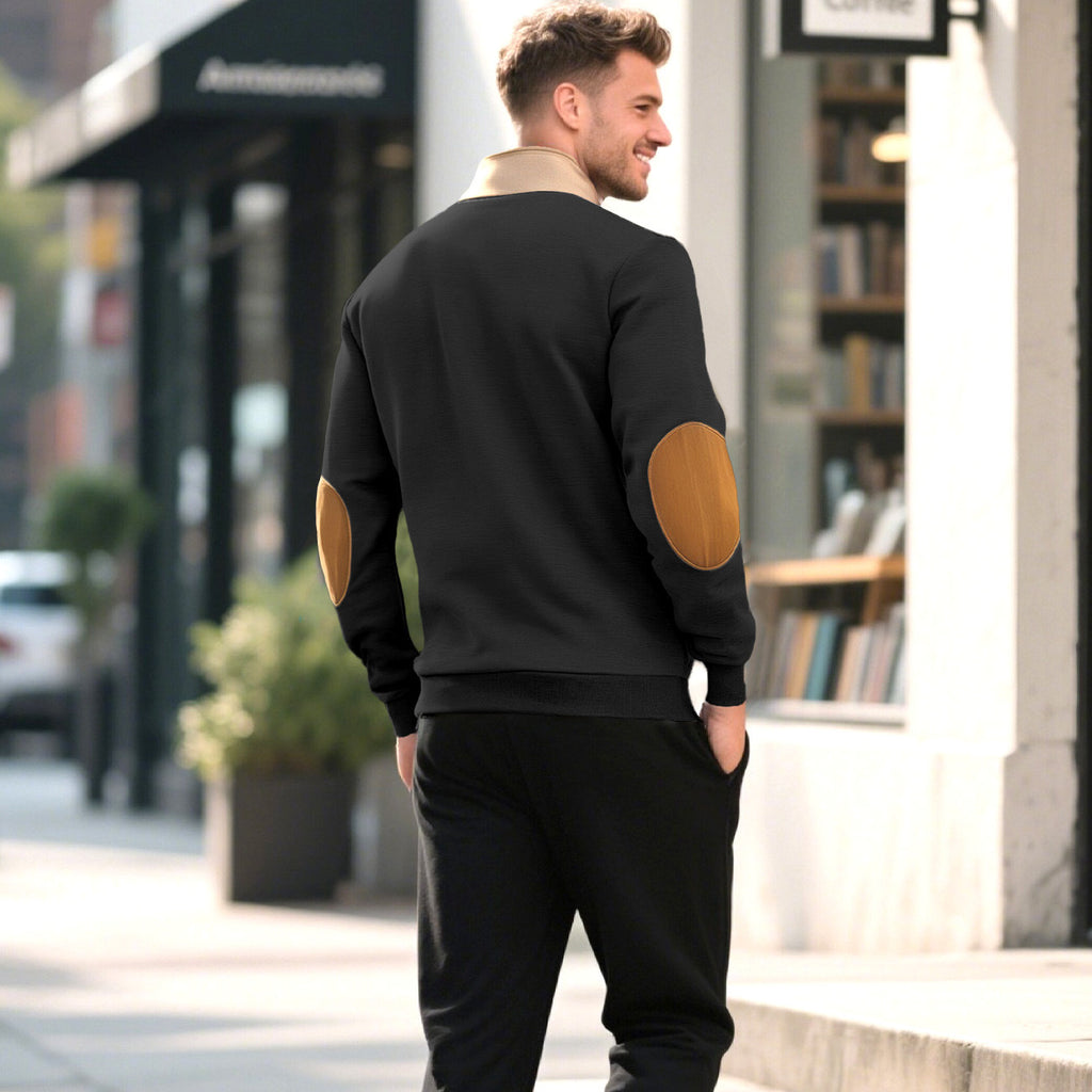 Half zip hoodie for men