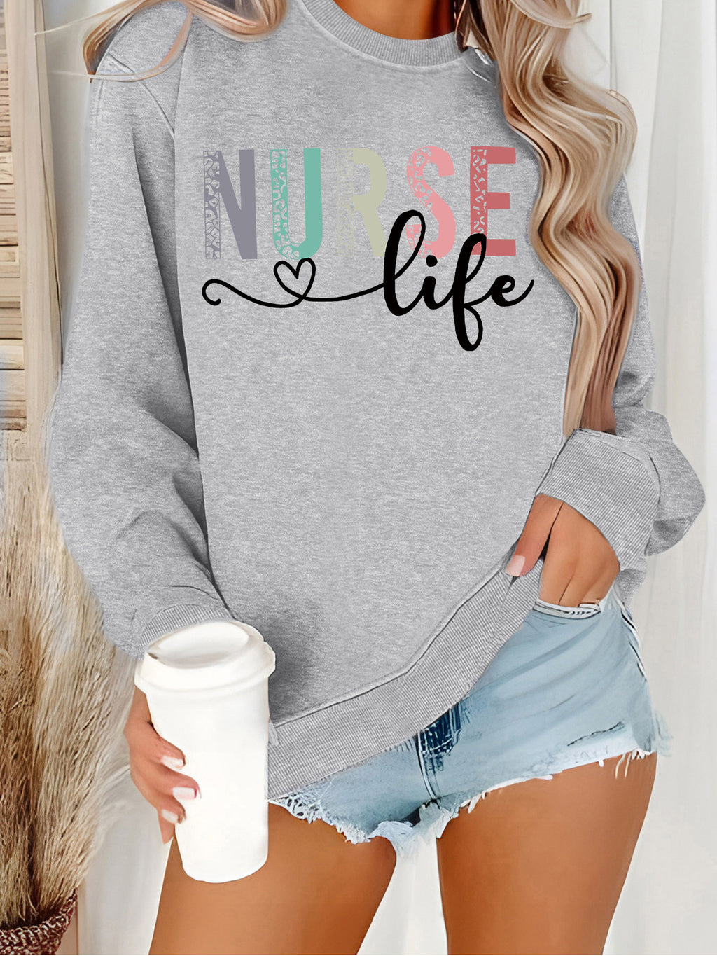 Nurse print on hoodie