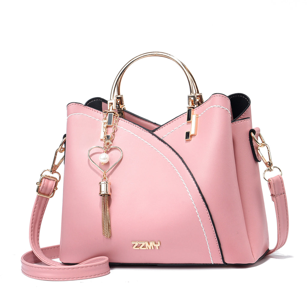 Trendy Handbag Korean Style Color Block Large Capacity Women's Bag Fashion Shoulder Crossbody Bag Wholesale Cross-border Bucket Bag