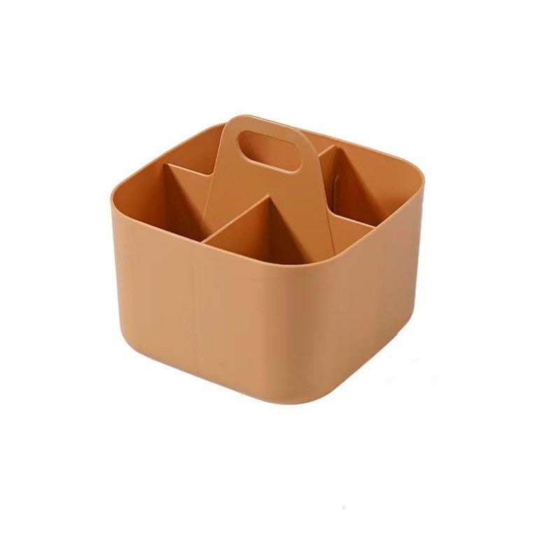 Modern simple office desktop portable multi-functional compartment makeup snack storage box