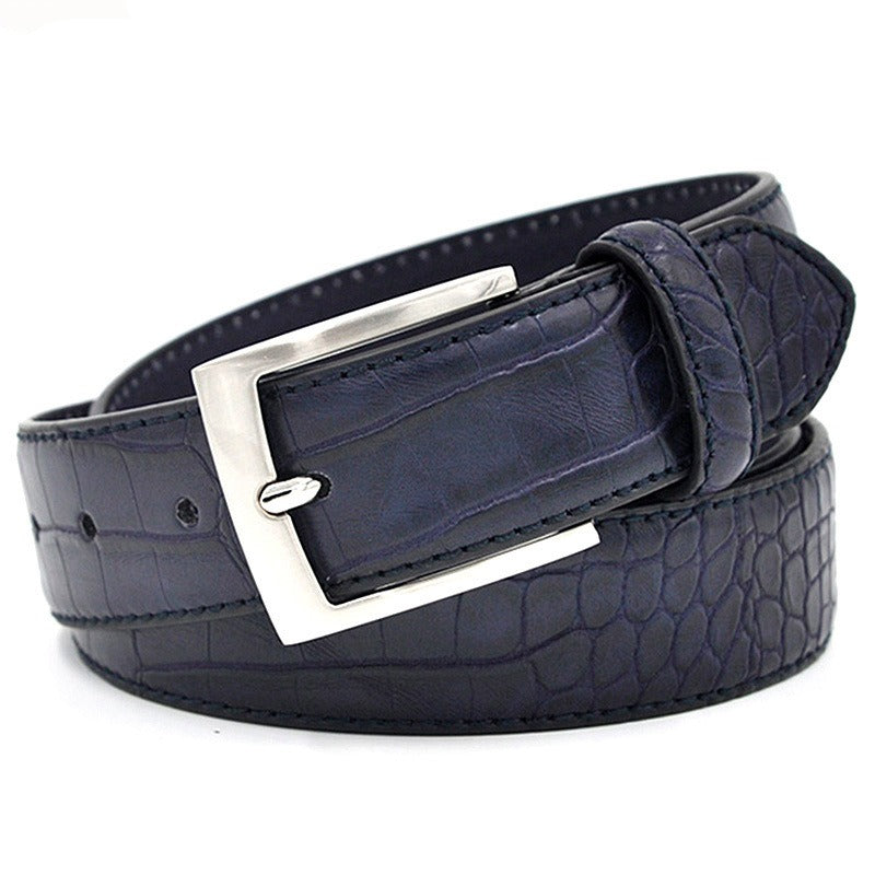 Men's Pu leather pin buckle belt cross-border new European and American fashion casual belt