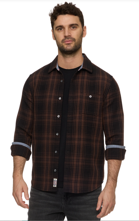 WESTCHESTER BRUSHED WAFFLE SHIRT JACKET