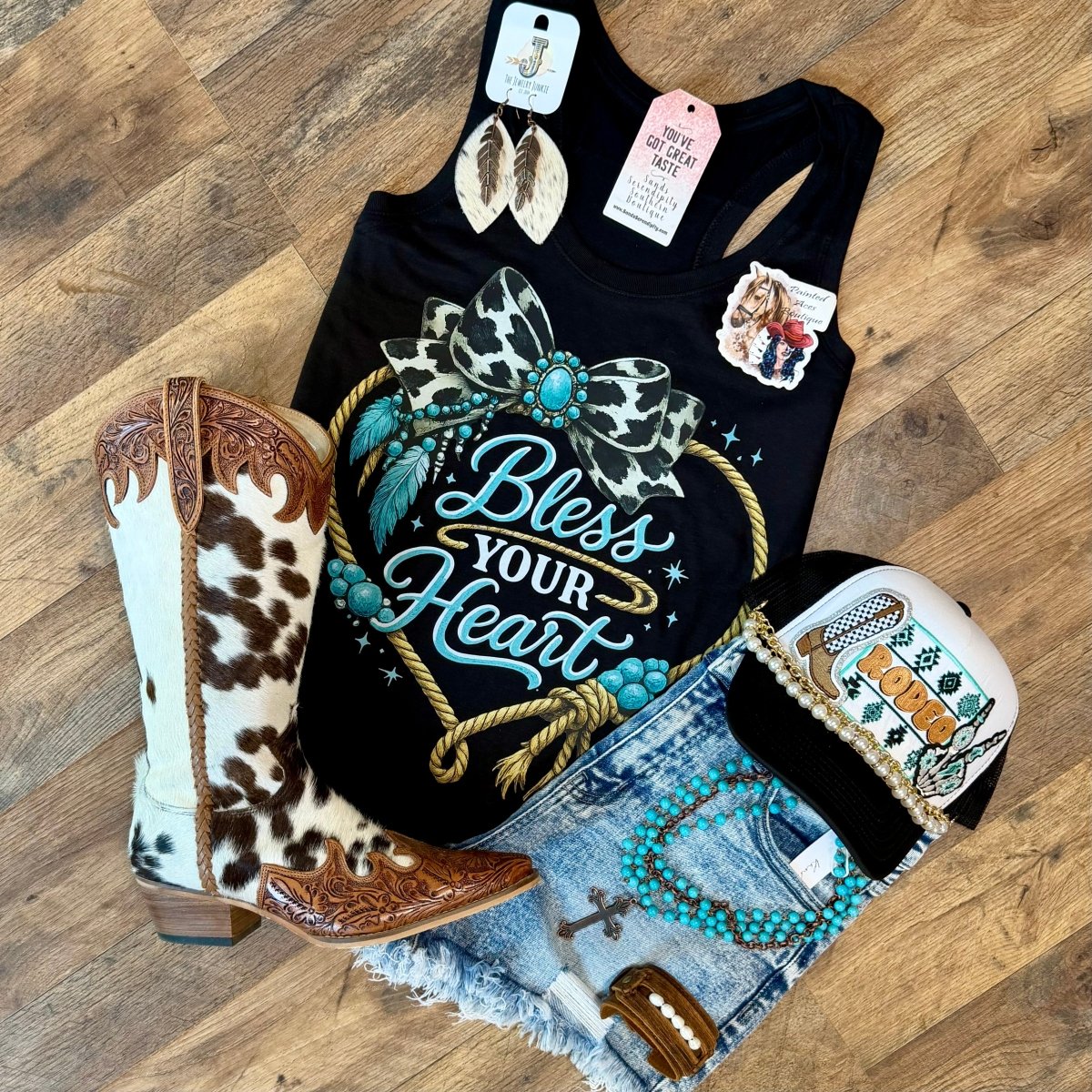 Bless Your Heart | Country Graphic Tank Top