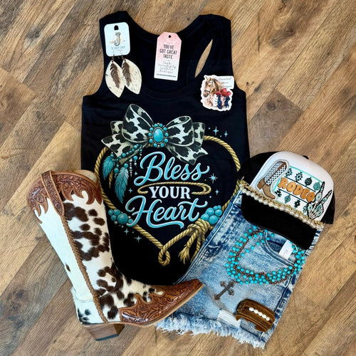 Bless Your Heart | Country Graphic Tank Top