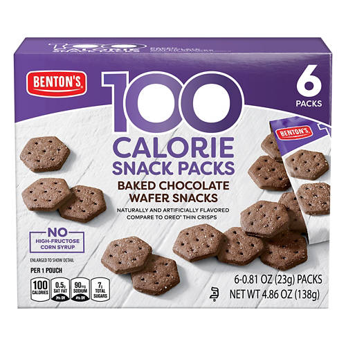 Benton's Chocolate 100 Calorie Snack Packs, 6 count - 4.86 oz