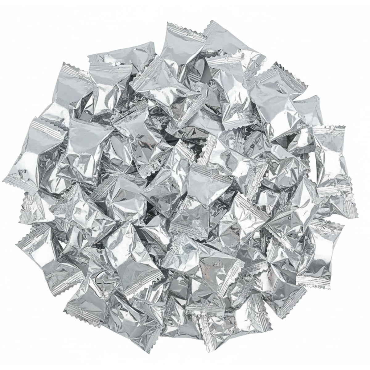 220ct Silver Wrapped Buttermints – Individually Wrapped Butter Mints for Weddings, Candy Buffets & Thank You Treats