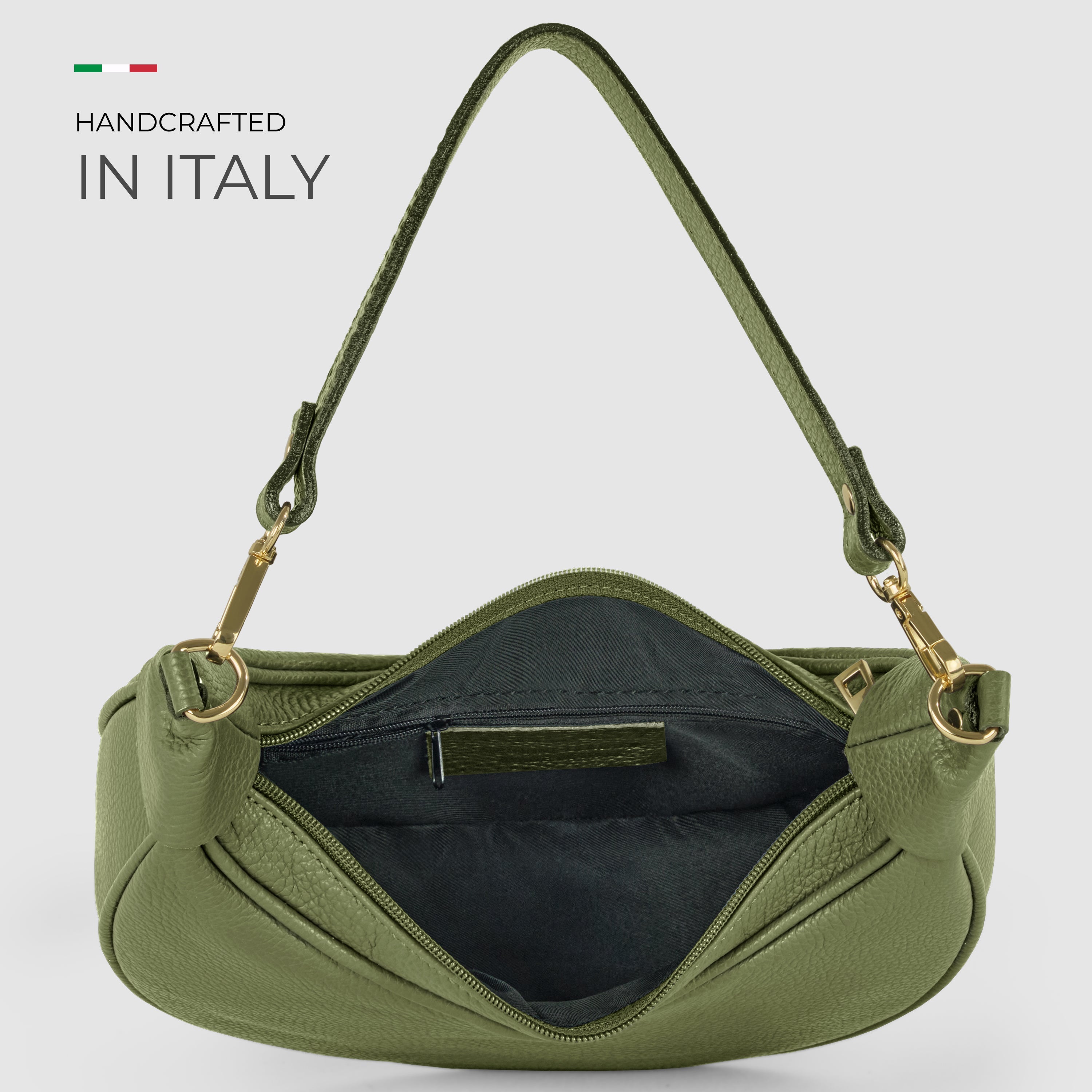 Italian Full-Grain Leather Shoulder Bag | Verona